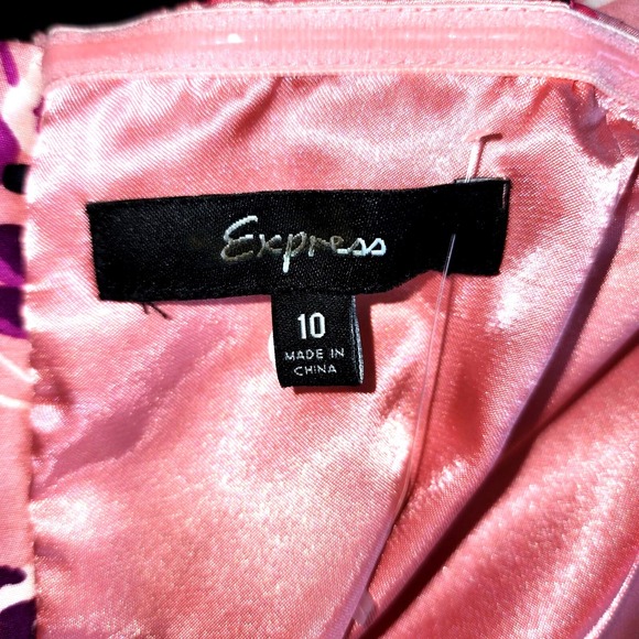 Vintage Express Silk Strapless Babydoll Mini Sweetheart‎ Cocktail Dress Sz 10 - Picture 8 of 9